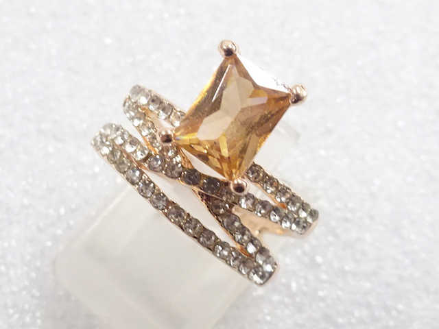 COLORED STONE FASHION RING / JP SIZE 12